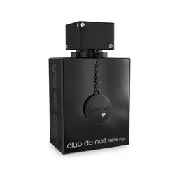 "3D model of Armaf's Club de Nuit Intense Man perfume bottle on a white background, inspired by Charly Amani. Perfect for artistic and product visualization projects. Modeled in Blender 3D software."