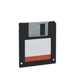 "Get the nostalgia flowing with a realistic Floppy Disk 3D model for Blender 3D. Featuring a simple yet stylized border over a grey metal body, this 1k textured asset is perfect for historic photographs, Dos games, and more. Also great as a Discord emoji or AI app icon."