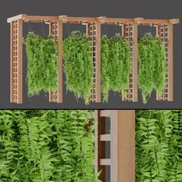 Vertical Vine Trellis Row