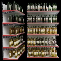 Arranged Raw Store Display