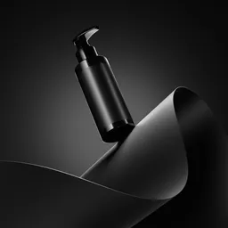 Black theme face wash mockup