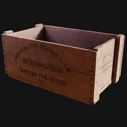 Reusable Wooden Delivery Crate Branded