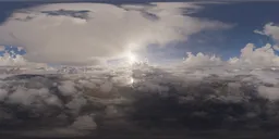 Dramatic Aerial Cloudy Landscape