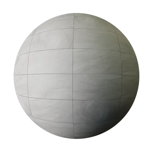 Seamless concrete tile texture for versatile interior PBR material application in 3D models, suitable for Blender and other platforms.