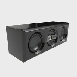 HiFi Central Speaker Black Wood