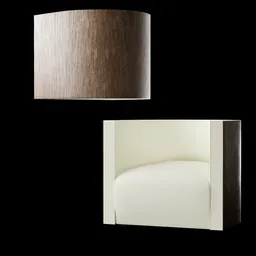 Confident wood armchair