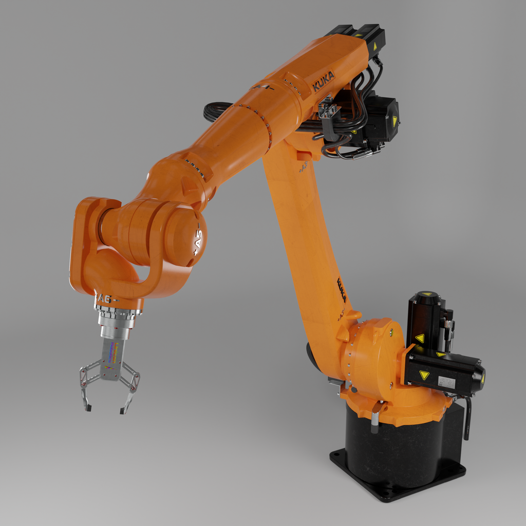 Robot KUKA KR 16 R2010 FREE Robotics models BlenderKit