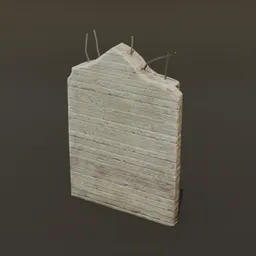 Ruined Structural Mortar Fragment