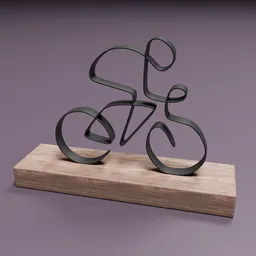 Decorating a Bike Race Sculpture