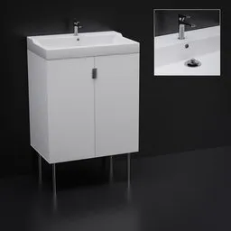 Bathroom closet with sink