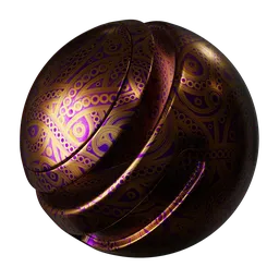 Ornamental Gold Embossed Pattern