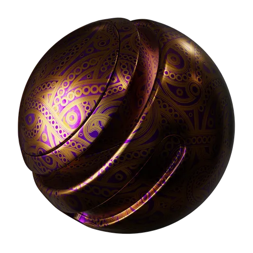 Ornamental Gold Embossed Pattern