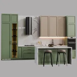 Kitchen neoclassic B