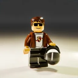 LEGO mini figure 04 (Porsche driver)