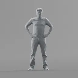 Lowpoly Male Standing