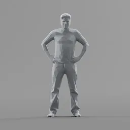 Lowpoly Male Standing