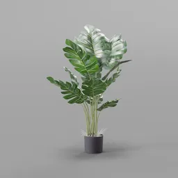 Tall Artificial Monstera Plant