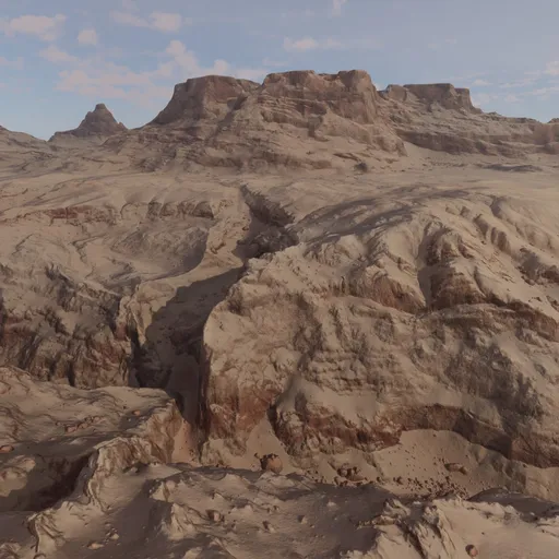 Canyon Sandstone Desert Terrain