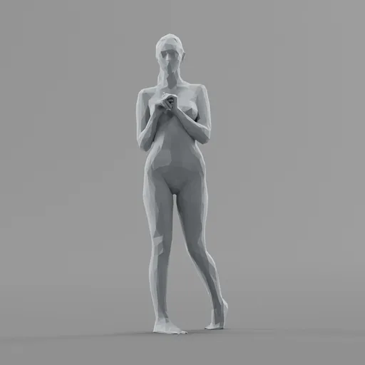 Lowpoly Female Topless