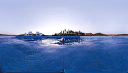 Swimming Pool Sunset