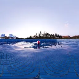 Swimming Pool Sunset