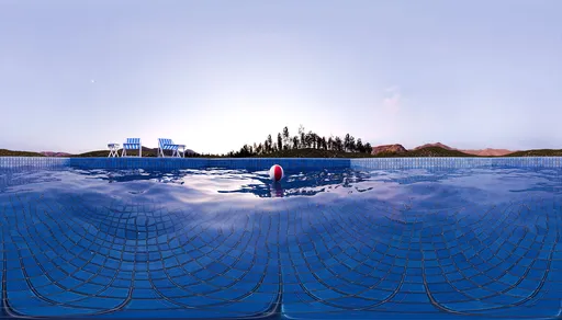 Swimming Pool Sunset
