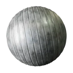 High-resolution PBR vent pipe metal texture for Blender 3D with six parametrically generated maps.