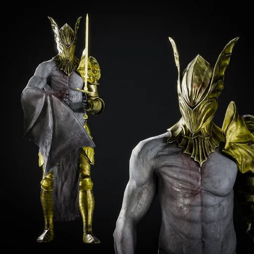 Bat Knight Rigged GameReady