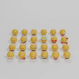 Emojis Pack Apple 3D