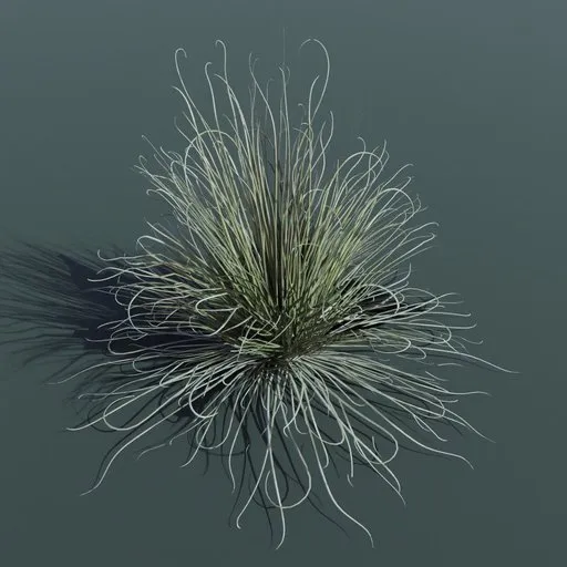 Detailed 3D model of a tufted grass cluster optimized for Blender, ideal for architectural visualization and gaming environments.