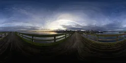 Colorful Sunset Sky at Coast