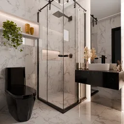 Compact Elegant Bathroom