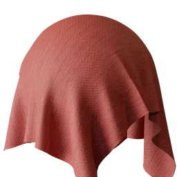 Red Threaded Fabric