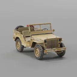Military Jeep Desert
