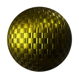 Woven Gold Metal Panels