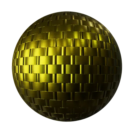 Woven Gold Metal Panels