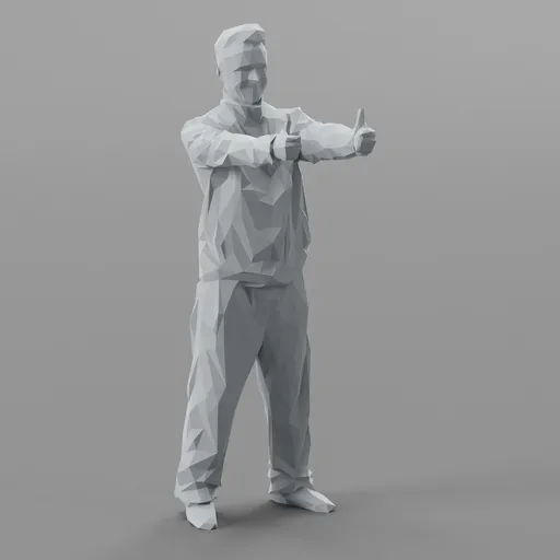 Lowpoly Male Standing