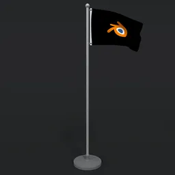 Animated Blender Flag