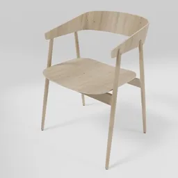 Wooden modern chair