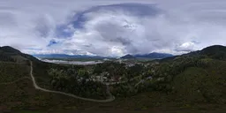 Stormy Rain Clouds Landscape