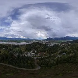 Stormy Rain Clouds Landscape