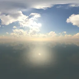 Pure Sky Sunny Cloudy Day