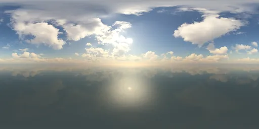 Pure Sky Sunny Cloudy Day