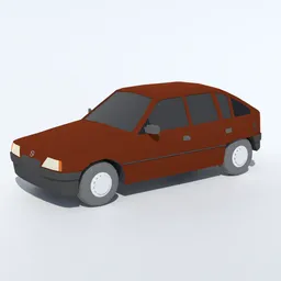 Low Poly Retro Car