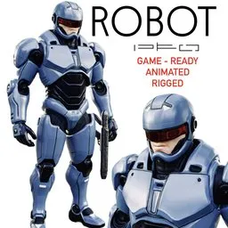 Cyborg Police Robot
