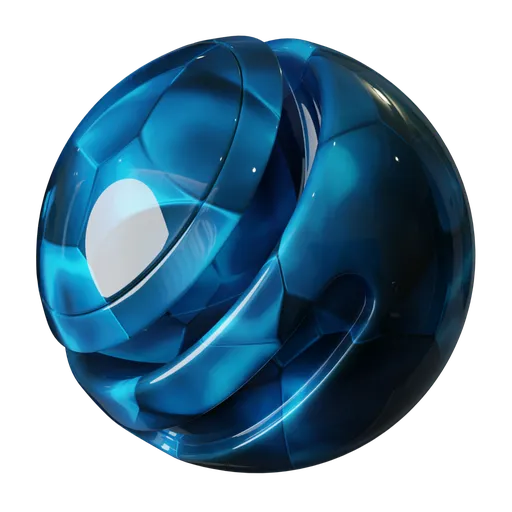 High-quality PBR ocean turquoise celluloid material prevalent in guitar picks, showcasing pearlescent effects for 3D Blender projects.