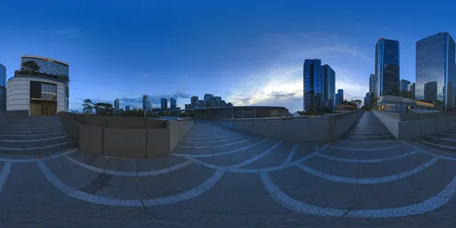 Crossroads at night