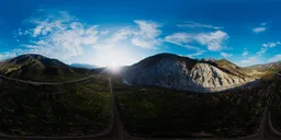 Aerial Canadian Mountain Landscape