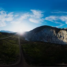 Aerial Canadian Mountain Landscape