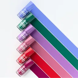 Nail enamel with colour swatch